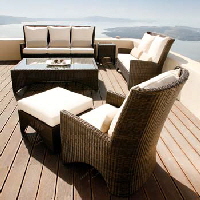 Savannah - Sessel und Sofa mit Polster White Sand