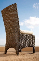 Savannah - Stuhl mit Polster White Sand
